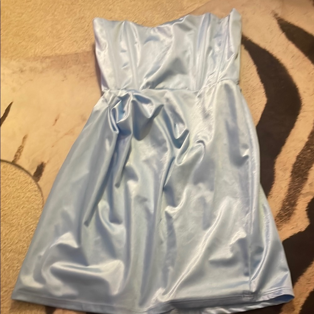 Lucy In The Sky Light Blue Corset Dress Size Small Never worn
